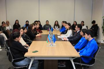 Azərbaycan Dövlət Neft və Sənaye Universitetinin nəzdində Sənaye və Texnologiya Kollecindən bir qrup tələbə “Regional İnkişaf” İctimai Birliyinin qonağı olub