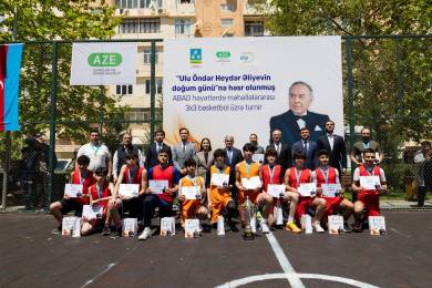 Paytaxtın abad məhəllələrində basketbol yarışları başa çatıb